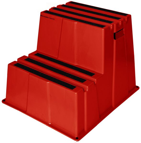 Twinco TWIN Heavy Duty Safety beveiligingsniveau 2 treden, rood, 6700-4