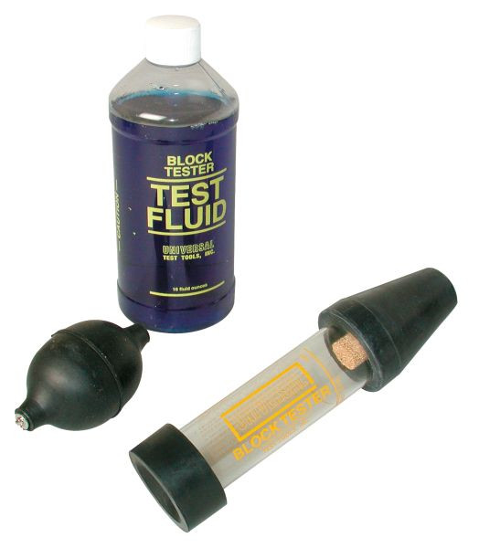 Busching cylinderhoved lækagetester til kølesystemer, inklusive reaktionsvæske 480 ml, 100242