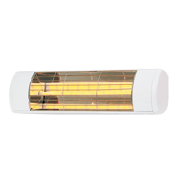 Schultze IR radiator HWP2-W 1500 infrarød varmeradiator, 1500W 230V, IP55, hvid, HWP2-W