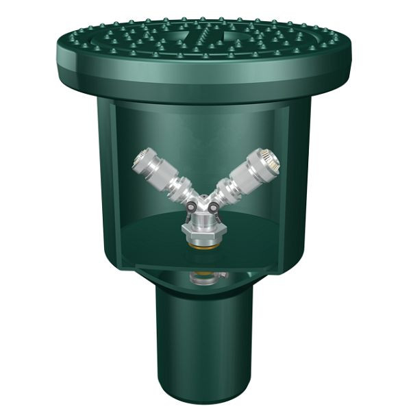 GreenLife wateraansluitset "wateraansluitbox" van kunststof, mosgroen, G0001255