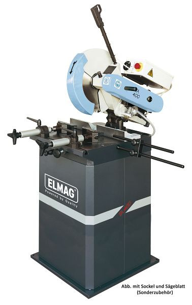 Máquina de serra circular de alumínio e metal ELMAG, modelo TA 400, 78050