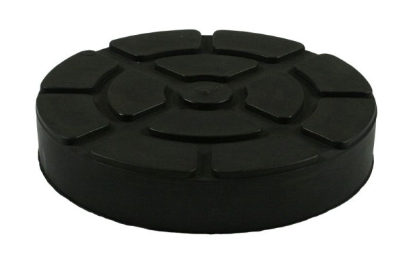 Busching rubber pad passend voor Ravaglioli/Werther, H: 25mm D: 123mm met stalen plaat, 100491