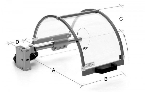 Dispositivo de proteção de mandril MACK FS 10 para mandris de torno Ø 80 - 140 mm, ZE-FS10-300
