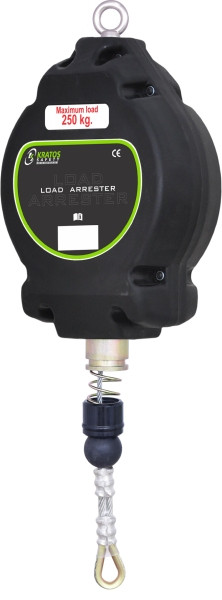 Dispozitiv de asigurare a sarcinii Funcke LSG tip LA10, carcasă din plastic / cablu de oțel 10 m / max. 200 kg, 60020113