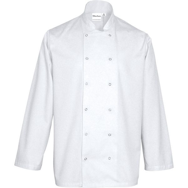 Nino Cucino kokin takki pitkähihainen, valkoinen, koko L, HB2405003
