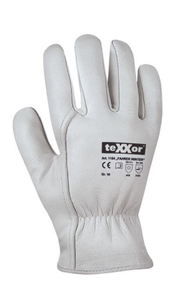 Rękawiczki zimowe teXXor „FAHRER”, rozmiar: 8, opakowanie: 120 par, 1154-8