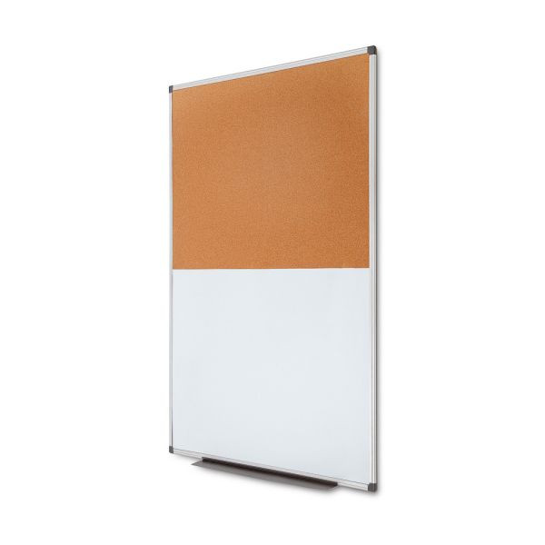 Showdown Displays kombinationstavle - whiteboard aluminium / kork 90 x 120 cm, WBC900x1200