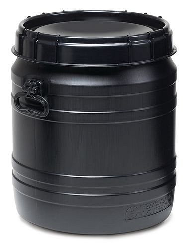DENIOS super vidhalset cylinder SWH 55-UV, med UV-beskyttelse, 55 l, sort, med UN-godkendelse, 179-664