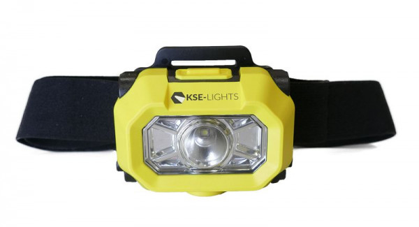 KSE-LIGHTS Lumină LED pentru cască cu 2 niveluri de comutare, inclusiv bandă de protecție, protecție EX 1G, KS-7090