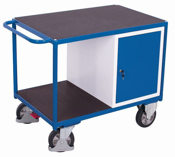 Těžký dílenský vozík VARIOfit se 2 ložnými plochami, vnější rozměry: 1 390 x 800 x 930 mm (ŠxHxV), sw-800.620