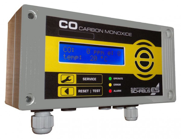 Profesjonalny detektor CO Schabus GX-C300P, DIN EN50291, ze zintegrowanym odsysaniem, 300256