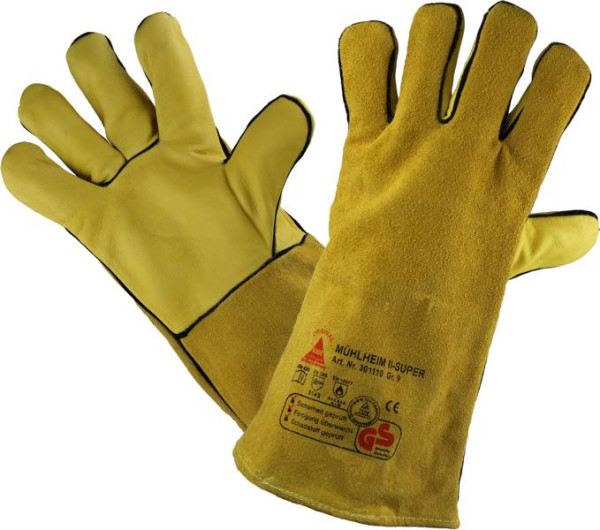 Hase Safety MÜHLHEIM-II-SUPER, rękawice ochronne dla spawaczy, rozmiar: 11, opakowanie jednostkowe: 6 par, 301110-11