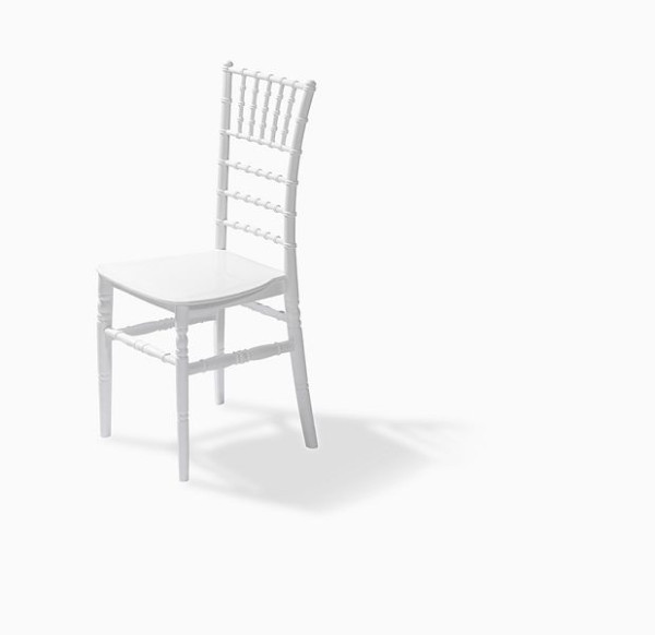 Krzesło sztaplowane VEBA Tiffany kość słoniowa, polipropylen, 41x43x92cm (szer. x gł. x wys.), niełamliwy, 50410