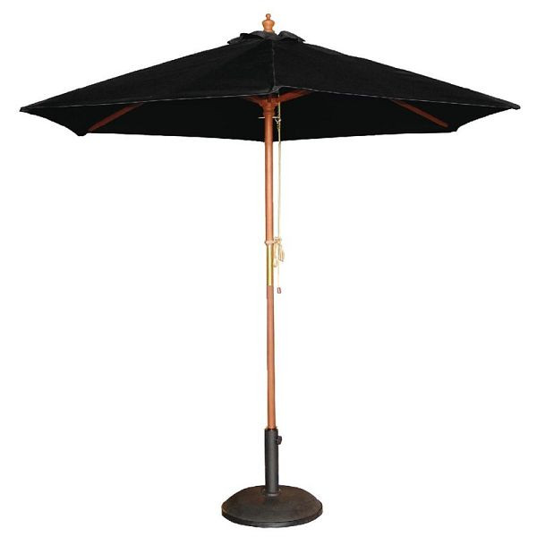 Bolero στρογγυλή ομπρέλα μαύρη 3m, CB517