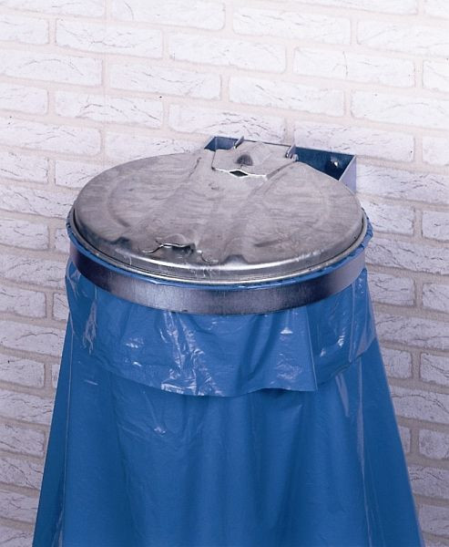 VAR beslag, galvaniseret affaldssamler med galvaniseret metaldæksel, 10911