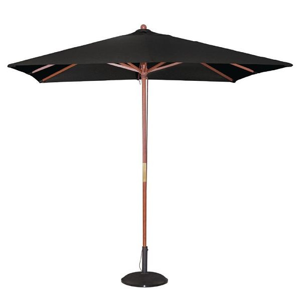 Bolero firkantet parasol sort 2,5 m, GH990