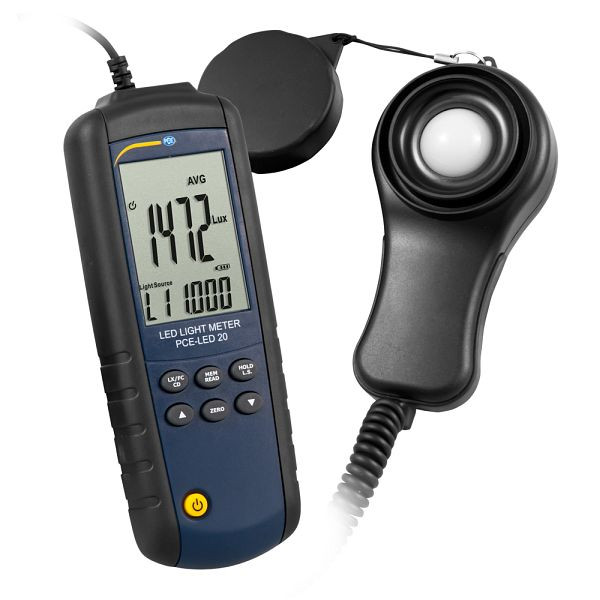 PCE Instruments verlichtingsmeter, 0 - 400.000 lux, PCE-LED 20