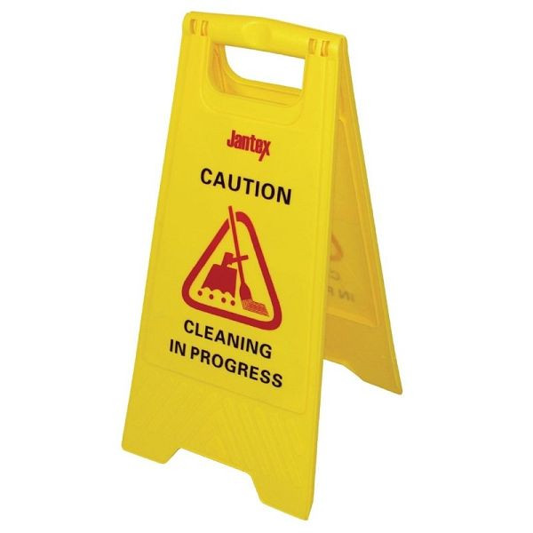 Placa de aviso da Jantex "Limpeza em andamento", L433