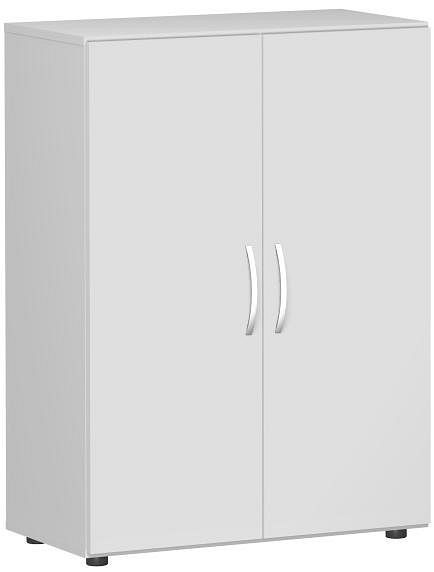 geramöbel křídlová dveřní skříň s nožičkami, včetně dveřní klapky, neuzamykatelná, 800x420x1104, světle šedá/světle šedá, S-383102-LL