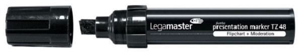 Legamaster TZ48 μαρκαδόρος παρουσίασης jumbo black, PU: 10 τεμάχια, 7-155501
