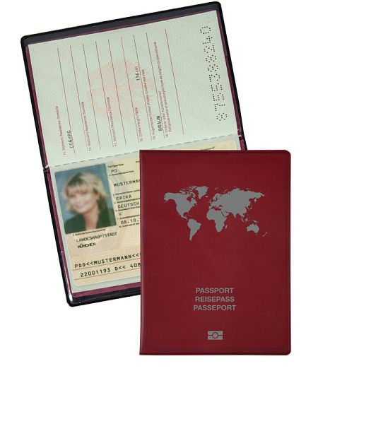 Eichner PVC-film paspoorthoes, rood, 9707-00233