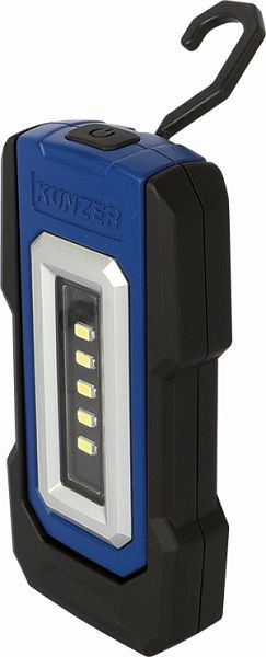Kunzer SMD-LED pracovní lampa černá/modrá 200Lm, otočná o 360°, s magnetem, PL-050