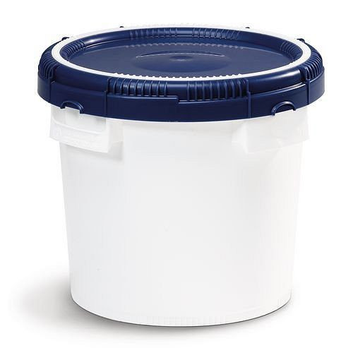 DENIOS ClickPack container CP-X 15, wit, met deksel, nestbaar, met UN-goedkeuring