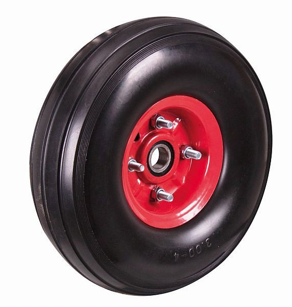 VARIOfit punkteringssikker hjul, 260 x 85 mm, sort, "gummi-skum hjul" UDEN VENTIL, lug-260.011