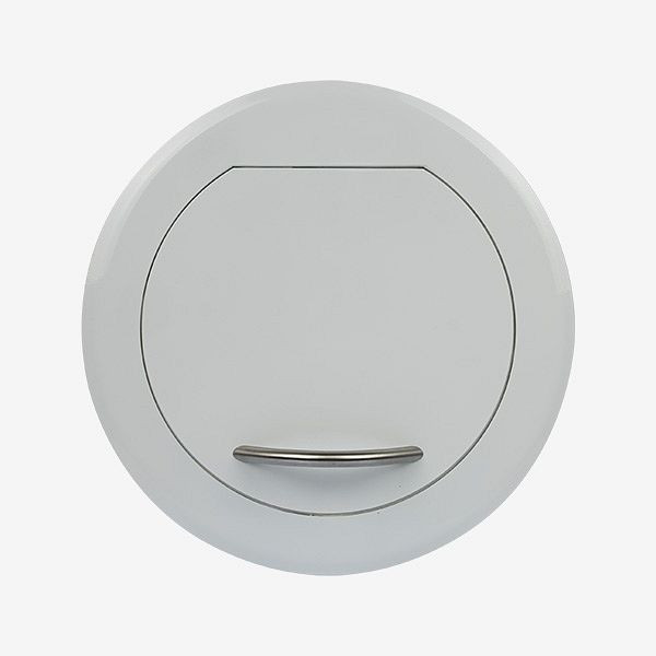 Drzwi wejściowe HKW STYLO S, białe Ø 250 mm, zsyp na pranie, 97001