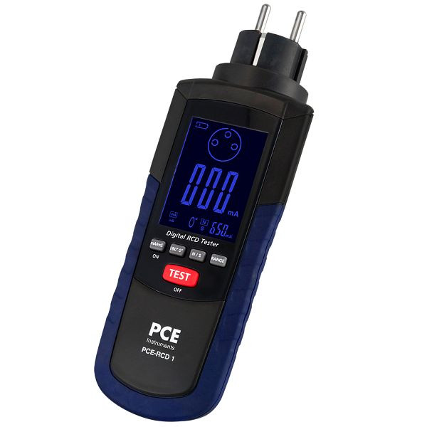 PCE Instruments installatietester, snel testen van FI-schakelaars, PCE-RCD 1