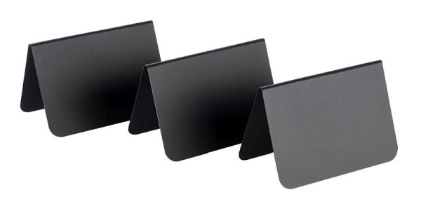 APS tafelstandaard, 10,5 x 6 cm, hoogte: 6,5 cm, PVC, zwart, afgeronde hoeken, VE 10 stuks, 00012