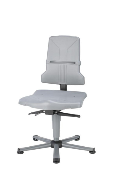 bimos Obrotowe krzesło robocze Sintec Plastikowe siedzisko i oparcie, na ślizgaczach, 9810-1000