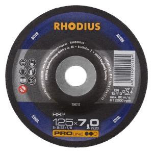 Rhodius PROline RS2-slijpschijf, diameter [mm]: 125, dikte [mm]: 7, boring [mm]: 22.23, VE: 25 stuks, 200213
