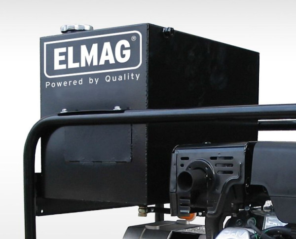 ELMAG velká palivová nádrž 48 litrů, nahoře na rámu pro otevřené přístroje, na straně pro zvukově izolované přístroje, výška přístroje cca +25cm), 53374
