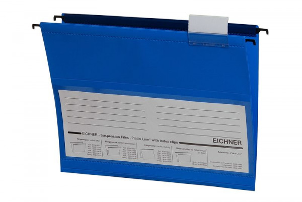 Eichner Platin Line hangmap van PVC, blauw, VE: 10 stuks, 9039-10012