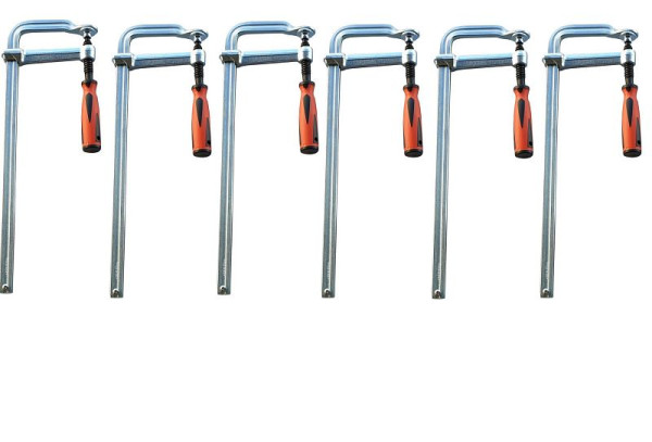 VaGo-Tools profesionální celoocelové šroubové svěrky 300 x 120 mm stolní svěrky, PU: 6 kusů, 260-300x6_pv