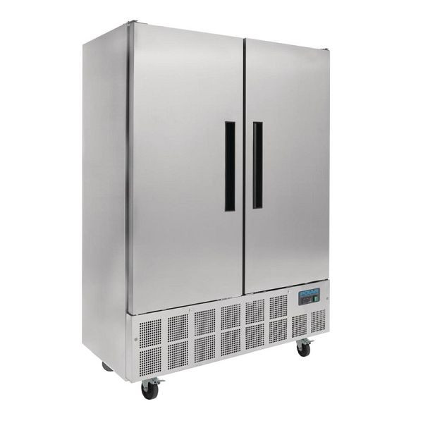 Polar Slimline køleskab rustfrit stål 960L, GD879