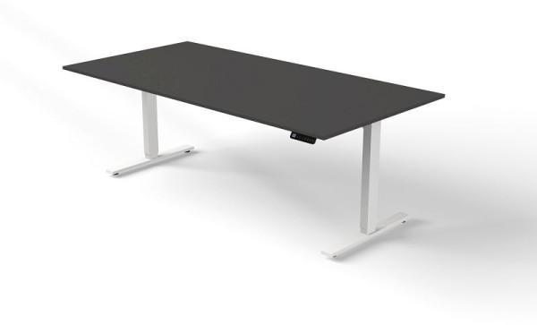 Stół do siedzenia/stojący Kerkmann szer. 2000 x gł. 1000 mm, elektrycznie regulowana wysokość od 720-1200 mm, ruch 3, kolor: antracyt, 10381713