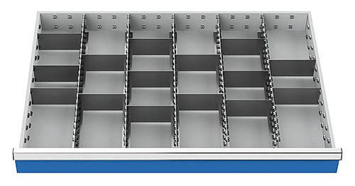 Bedrunka+Hirth συρταριέρα R 36-24 με μεταλλικά διαχωριστικά για εμπρός 100/125 mm, διαστάσεις σε mm (ΠxΒ): 900 x 600, 153BLH100A