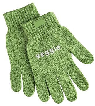 Rękawica do czyszczenia warzyw Contacto, zielona do warzyw VEGGIE, opakowanie: para, 6537/006