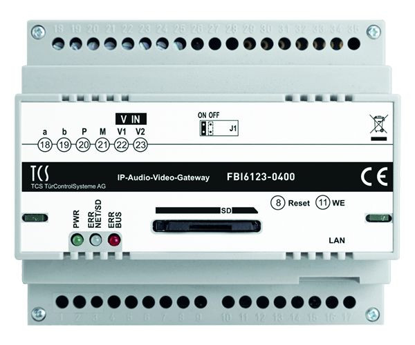 TCS IP-átjáró BASIC 2.0 akár 5 híváscélhoz az IP-hálózatban, FBI6123-0400