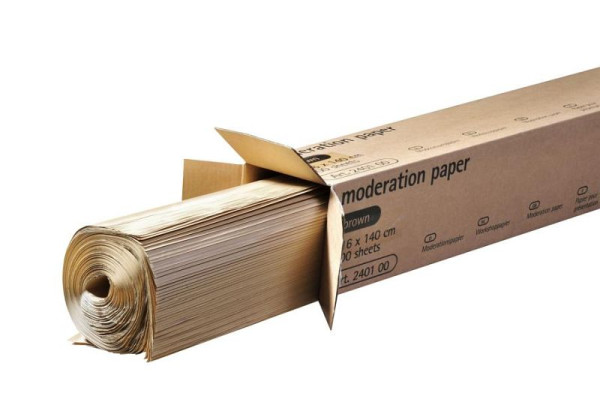 Legamaster presentatiepapier, 100 stuks per doos, bruin, 80 g/m², 116 x 140 cm, 7-240100