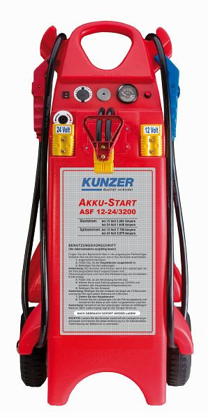 Kunzer akkumulátor indító mobil 12V 3200A, 24V 1600A, ASF 12-24/3200
