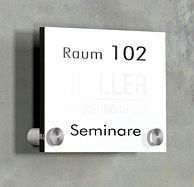 Kerkmann dørskilt/bordskilt DIN A6, B 105 x H 148 mm, gennemsigtig, 43695084