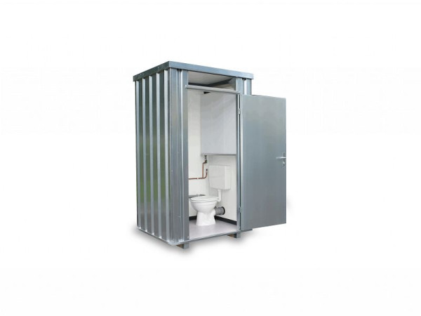Boks toaletowy FLADAFI TB 2704, ocynkowany, zmontowany, ze zbiornikiem świeżej wody 160 L, 1400 x 1250 x 2425 mm, F2704-911-2610