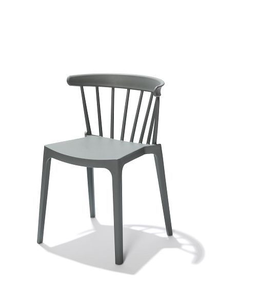 Cadeira empilhável VEBA Windson verde, polipropileno, 54x53x75cm (LxPxA), 50903