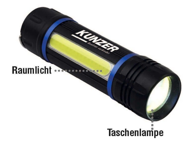 Lanterna Kunzer e luz ambiente em uma, 7TLR01