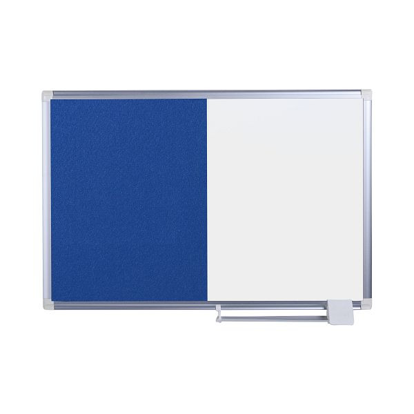 Bi-Office New Generation Combinatiebord Magnetisch / Blauw Vilt 120x90cm, XA0522830