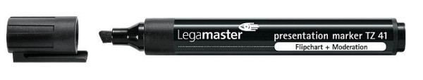 Legamaster TZ41 prezentációs marker fekete, PU: 10 db, 7-155001