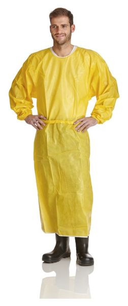 Fartuch ochronny do ochrony przed chemikaliami ProSafe XP3000, dł. 145 cm, żółty, opakowanie: 25 sztuk, PSXP-SC
